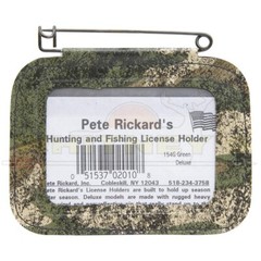 Pete Rickard’s Vinyl License Holder – Green Camo – 154G