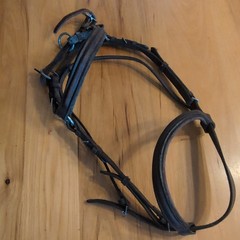 Brown Leather Side Pull Headstall Older Padded