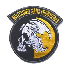 Militaires Sans Frontieres Embroidered Tactical Hook and Loop Morale Patch FREE
