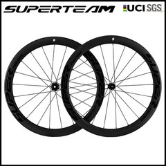 SUPERTEAM Disc Brake 700C Carbon Wheels Road Bike Wheels UCIRoad Racing Wheelset