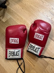 (GOOD CONDITION) Everlast 2208 Vintage Boxing Gloves – 8oz Lace Up