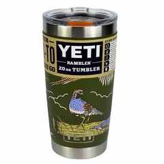 YETI Upland Bird Olive King Orange Orange 20 oz Tumbler Rambler New Release Rare