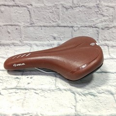 VELO ERGONOMIC COMFORT SADDLE BIKE SEAT BROWN TAN Mountain Gravel Road Bike