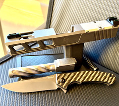Slide For Glock 19 Gen 3 RMR Cut Complete Custom Tungsten G19 Upper +FREE KNIFE