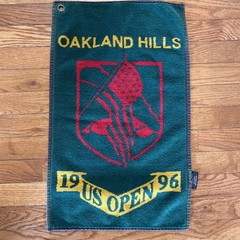 1996 U.S. Open Oakland Hills Golf Bag Towel Green