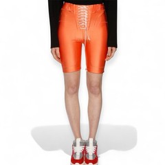 Ben Taverniti Women’s Cycling Shorts Handcrafted XS Orange Unravel Project $607