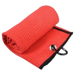 1 Pack of Premium Colored Microfiber Golf Towels 16″ X 24″ With Carabiner Clip