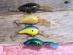 Lot Of 4 Vintage Diving Crankbaits, Bill Norman, Worden’s? Deep Runners, DD14