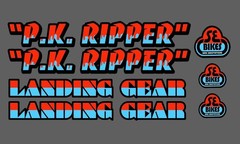 PK Ripper 10.75″ Drips Die Cut Sticker Pack 2 Each Decals Landing Gear BMX Bikes