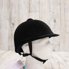 Charles Owen Junior Riding Helmet -Size 7-1/4 (59 CM) Show Jumper Velvet Black