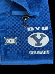 BYU (5in) Golf Towel (6in X 23in) 39k Stitches Cotton towel