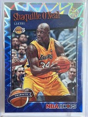 2019-20 NBA Hoops Shaqulle O’Neal Tribute Blue Prizm 01/49 #283 LA Lakers HOF