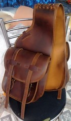 Western Horse Leather Saddle Bag Heavy Duty Traditional Trail Ride | Saddle Bag