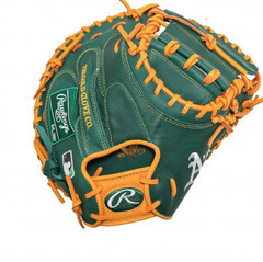 Rawlings Hyper Tech MLB Team GR5HTM2AC-OAK 33.0″ RH Catcher Mitt A’s 2025 Model