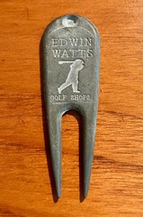 Vintage Edwin Watts Golf Shops Metal Logo Golf Ball Mark Divot Repair Tool