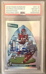 2018 Panini Patrick Mahomes Downtown Auto POP 1 none higher