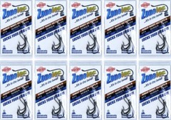 (10) Packs Zoneloc Drop Shot Octopus Fish Hooks Size 1/0 ZL700BN-1/0 Brand New