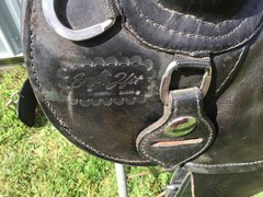 E-Z Fit Treeless Saddle. Fits like a 16” seat. Used, Solid Condition with Extras