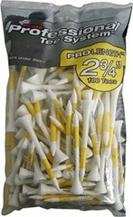 Pride Professional Tee System PTS Tees, 2-3/4-Inch-100 Count Bag , White tees