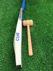 English Willow Cricket Bat Top Quality Grade 1st VELES Sports Blue Sticker Play