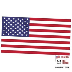 American Flag Decal – Patriotic Vinyl Bumper Sticker for Cars, Classic Flag