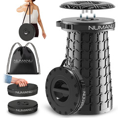 NUMANU 19.7″ XXL Taller & Wider Collapsible Stool, Seat Cushion & Carry Bag