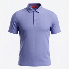 Redvanly Polo Shirt Mens Large Blue Floral Print Performance Golf Short Sleeve