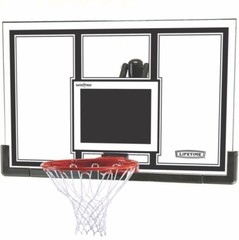 Lifetime 54-Inch Backboard and Rim Combo 71526 Polycarbonate Slam-It Pro