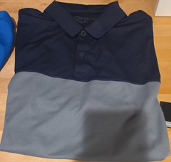 Nike Golf Dri-FIT Men’s Colorblock Polo Short Sleeve M Navy/Gray