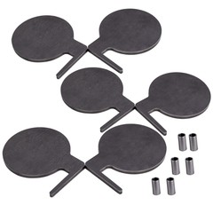 Q235 Steel Target Dueling Tree DIY Kit 6pc 6″ x 3/8″ Paddles with Tubes Brand