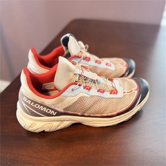 Salomon Men’s Hiking Shoes Beige Red Black US 11.5 Medium 471081 Madhappy
