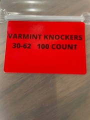 30-62 FROM VARMINT KNOCKERS 100 COUNT