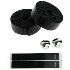 2PCS Breathable Leather Road Bike Handlebar Grip Bar Bicycle Belt Wrap Tape i