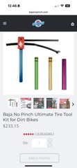 Baja No Pinch Ultimate Tire Kit For Dirt Bike Tools