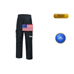 Bassdash Complete Mens Breathable Waterproof Rain Pant Lightweight Over Pant