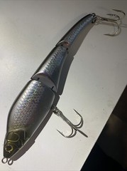 190mm 3.5 oz Holographic & Painted Black & Silver Canal Magic Swimmer Style RARE
