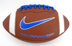 Nike Tournament Football Ball Official Size Brown/Game Royal/Metallic Silver