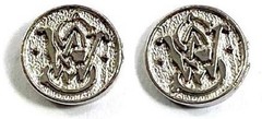 Smith & Wesson Factory Silver Grip Medallions – Set of 2 S&W Medallions