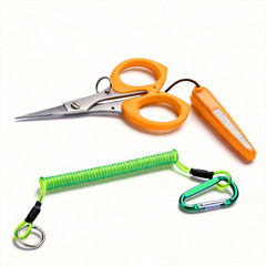Stainless Steel Serrated Blades Fishing Scissors for Braided Line Cutting