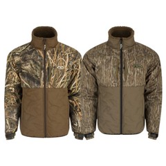 Drake Waterfowl Men’s LST Guardian Flex Double Down Eqwader Full Zip Camo Jacket