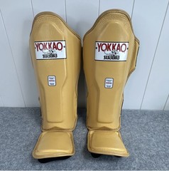 Yokkao Matrix Shin Guards Muay Thai Leather Thailand Hand Made Sz S Kickboxing