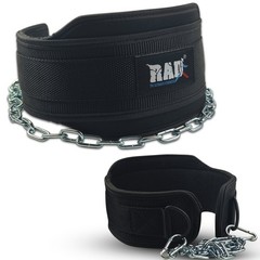 Dipping Belt with Chain Fitness Weightlifting Dip Belt Neoprene 36″ Long Chain