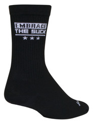 Socks – SockGuy – Embrace Black L/XL 6″ Crew Cycling/Running NEW