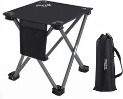 Roptat Camping Stool,Portable Folding Compact Lightweight Stool Seat Black