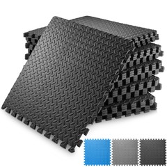 Exercise Flooring Mats – Foam Rubber Interlocking Puzzle Tiles 12 – 120 SQFT