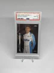 2020 Topps Chrome Formula 1 #19 George Russell PSA 10 Gem Mint Rookie F1