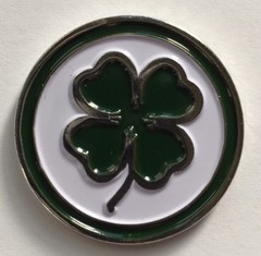 Irish Clover Lucky Golf Ball Marker New