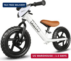 KRIDDO Toddler Balance Bike 2 Year Old, Age 24 Months to 5 Years Old, 12 Inch Pu