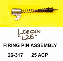 Lorcin L25, 25 ACP Pistol Parts: SILVER Firing Pin, Takedown, & Spring 25-317