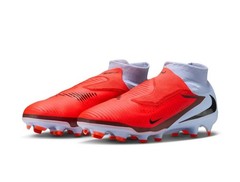 Nike Phantom 6 High Pro FG Mens HQ2311-400 Red Blue Soccer Cleats Size 5.5